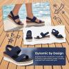 image:imageAllegra K Womens Solid Color Hollowout Platform Elastic Band Sandals Blue 9