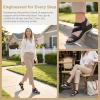 image:imageAllegra K Womens Walking Sandals Elastic Strap Wedge Heel SandalsBlack1