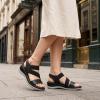 image:imageAllegra K Womens Walking Sandals Elastic Strap Wedge Heel SandalsBlack1