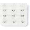 image:imageAllegra K 3 Hook 3 Row Stretchy Bra Strap Extenders Buckle Hooks Bra Band for WomenWhite