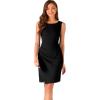 image:imageAllegra K Sheath Dress for Women Business Casual Sleeveless Boat Neck Retro Work Office Pencil Dresses 2026Black