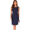 image:imageAllegra K Sheath Dress for Women Business Casual Sleeveless Boat Neck Retro Work Office Pencil Dresses 2026Dark Blue