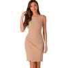 image:imageAllegra K Sheath Dress for Women Business Casual Sleeveless Boat Neck Retro Work Office Pencil Dresses 2026Khaki