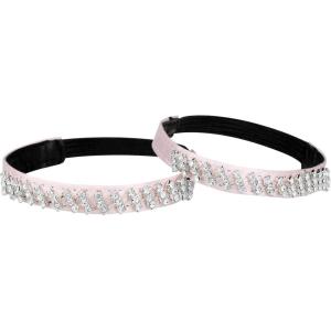 image:imageAllegra K Womens Rhinestone Detachable Elastic Band Ankle Shoe Straps for HeelsPinksilver