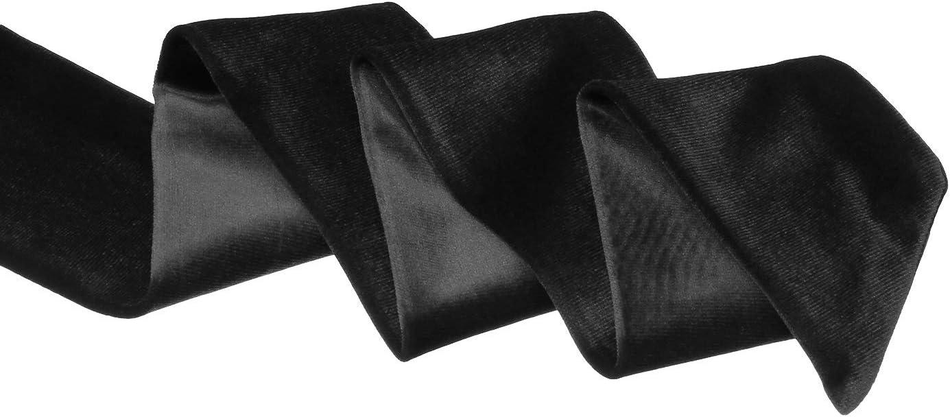 image:imageAllegra K Women Vintage Velvet Skinny Neck Scarves Solid Color Long Neckerchief Hairband Narrow WaistbandBlack
