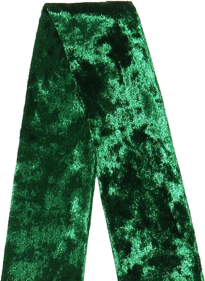 image:imageAllegra K Women Vintage Velvet Skinny Neck Scarves Solid Color Long Neckerchief Hairband Narrow WaistbandDark Green