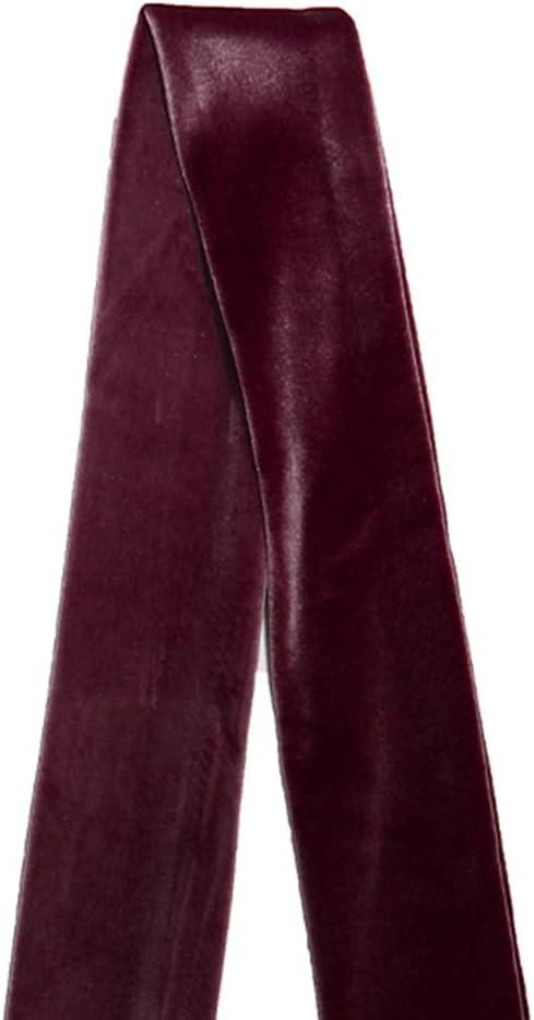 image:imageAllegra K Women Vintage Velvet Skinny Neck Scarves Solid Color Long Neckerchief Hairband Narrow WaistbandWine Red