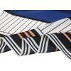 image:imageAllegra K 50cm Small Stripe Print Square Neck Wrap Scarves Head Scarf Kerchief Neckerchief Bandana for WomenBlue