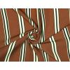 image:imageAllegra K 50cm Small Stripe Print Square Neck Wrap Scarves Head Scarf Kerchief Neckerchief Bandana for WomenBrown With Buckle