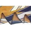 image:imageAllegra K 50cm Small Stripe Print Square Neck Wrap Scarves Head Scarf Kerchief Neckerchief Bandana for WomenGinger