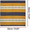 image:imageAllegra K 50cm Small Stripe Print Square Neck Wrap Scarves Head Scarf Kerchief Neckerchief Bandana for WomenGinger