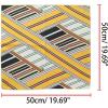 image:imageAllegra K 50cm Small Stripe Print Square Neck Wrap Scarves Head Scarf Kerchief Neckerchief Bandana for WomenMulticolor
