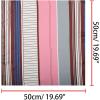 image:imageAllegra K 50cm Small Stripe Print Square Neck Wrap Scarves Head Scarf Kerchief Neckerchief Bandana for WomenPink