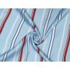 image:imageAllegra K 50cm Small Stripe Print Square Neck Wrap Scarves Head Scarf Kerchief Neckerchief Bandana for WomenSky Blue
