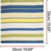 image:imageAllegra K 50cm Small Stripe Print Square Neck Wrap Scarves Head Scarf Kerchief Neckerchief Bandana for WomenYellow