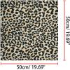 image:imageAllegra K 50cm Women Colorful Leopard Print Square Neck Scarf Kerchief Neckerchief Handkerchief BandanaBeige
