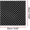 image:imageAllegra K 50cm70cm 1950s Vintage Retro Polka Dot Square Scarf Head Neck Scarves Kerchief NeckerchiefBlack