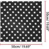 image:imageAllegra K 50cm70cm 1950s Vintage Retro Polka Dot Square Scarf Head Neck Scarves Kerchief NeckerchiefBlack Big Dot