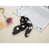 image:imageAllegra K 50cm70cm 1950s Vintage Retro Polka Dot Square Scarf Head Neck Scarves Kerchief NeckerchiefBlack With Buckle