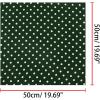 image:imageAllegra K 50cm70cm 1950s Vintage Retro Polka Dot Square Scarf Head Neck Scarves Kerchief NeckerchiefDark Green