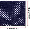 image:imageAllegra K 50cm70cm 1950s Vintage Retro Polka Dot Square Scarf Head Neck Scarves Kerchief NeckerchiefNavy Blue