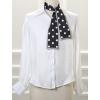 image:imageAllegra K 50s Ribbon Skinny Scarf Lovely Polka Dots Pattern for Bags Hair Band Neck WrapsBlack Big Dot