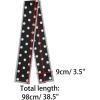 image:imageAllegra K 50s Ribbon Skinny Scarf Lovely Polka Dots Pattern for Bags Hair Band Neck WrapsBlack Big Dot
