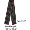 image:imageAllegra K 50s Ribbon Skinny Scarf Lovely Polka Dots Pattern for Bags Hair Band Neck WrapsBlack Small Dot
