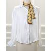 image:imageAllegra K 50s Ribbon Skinny Scarf Lovely Polka Dots Pattern for Bags Hair Band Neck WrapsBrown Big Dot