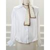 image:imageAllegra K 50s Ribbon Skinny Scarf Lovely Polka Dots Pattern for Bags Hair Band Neck WrapsBrown Small Dot