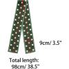 image:imageAllegra K 50s Ribbon Skinny Scarf Lovely Polka Dots Pattern for Bags Hair Band Neck WrapsDark Green Big Dot