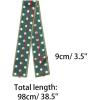 image:imageAllegra K 50s Ribbon Skinny Scarf Lovely Polka Dots Pattern for Bags Hair Band Neck WrapsNavy Blue Big Dot