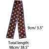 image:imageAllegra K 50s Ribbon Skinny Scarf Lovely Polka Dots Pattern for Bags Hair Band Neck WrapsWine Red Big Dot