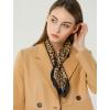 image:imageAllegra K 70cm Animal Leopard Print Silk Feeling Square Scarf Kerchief Neckerchief BandanaBrown