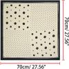 image:imageAllegra K 70cm Polka Dots Square Scarf Neck Scarves Kerchief Neckerchief Headband for WomenBeige
