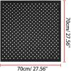image:imageAllegra K 70cm Polka Dots Square Scarf Neck Scarves Kerchief Neckerchief Headband for WomenBlack