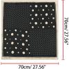 image:imageAllegra K 70cm Polka Dots Square Scarf Neck Scarves Kerchief Neckerchief Headband for WomenBlack Beige