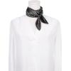 image:imageAllegra K 70cm Polka Dots Square Scarf Neck Scarves Kerchief Neckerchief Headband for WomenBlackdot