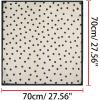 image:imageAllegra K 70cm Polka Dots Square Scarf Neck Scarves Kerchief Neckerchief Headband for WomenChampagne