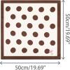 image:imageAllegra K 70cm Polka Dots Square Scarf Neck Scarves Kerchief Neckerchief Headband for WomenCoffee Rose