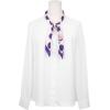 image:imageAllegra K 70cm Polka Dots Square Scarf Neck Scarves Kerchief Neckerchief Headband for WomenDark Purple Rose