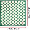 image:imageAllegra K 70cm Polka Dots Square Scarf Neck Scarves Kerchief Neckerchief Headband for WomenGreen Rose