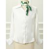 image:imageAllegra K 70cm Polka Dots Square Scarf Neck Scarves Kerchief Neckerchief Headband for WomenGreen Rose