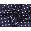 image:imageAllegra K 70cm Polka Dots Square Scarf Neck Scarves Kerchief Neckerchief Headband for WomenNavy Blue