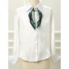 image:imageAllegra K 70cm Polka Dots Square Scarf Neck Scarves Kerchief Neckerchief Headband for WomenNavy Blue Green
