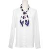 image:imageAllegra K 70cm Polka Dots Square Scarf Neck Scarves Kerchief Neckerchief Headband for WomenNavy Blue Rose