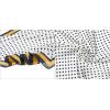 image:imageAllegra K 70cm Polka Dots Square Scarf Neck Scarves Kerchief Neckerchief Headband for WomenNavy Blue Yellow