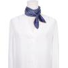 image:imageAllegra K 70cm Polka Dots Square Scarf Neck Scarves Kerchief Neckerchief Headband for WomenNavyblue Dot