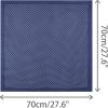 image:imageAllegra K 70cm Polka Dots Square Scarf Neck Scarves Kerchief Neckerchief Headband for WomenNavyblue Dot