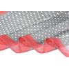 image:imageAllegra K 70cm Polka Dots Square Scarf Neck Scarves Kerchief Neckerchief Headband for WomenPink Gray